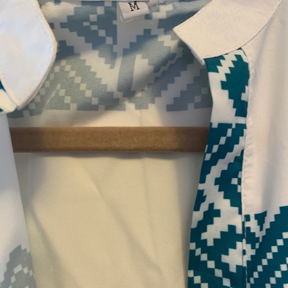 Tribal Maxi Dress with front slit - Picture 3 of 4